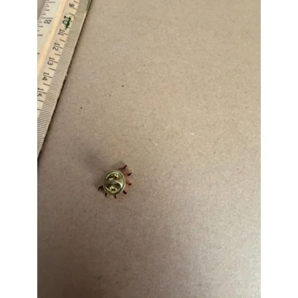 gold starburst design G1 lapel pin